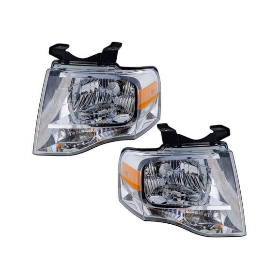 For Ford Expedition 2007-2014 Headlight Assembly Driver and Passenger Side | Pair | Replacement For FO2502226, FO2503226 | 7L1Z13008BB, 7L1Z13008AB