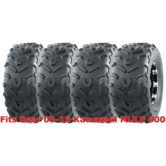 Set 4 WANDA ATV tires 22x9-10 Front & 22x11-10 Rear 05-16 Kawasaki MULE 600