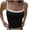 Black, variant on Tank Tops for Women Basic Double Lined Scoop Neck Adjustable Cami Tank Color Block Slim Fit Backless Sleeveless Top for Summer,Blue S