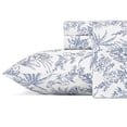 thumbnail image 3 of Tommy Bahama Pen and Ink Palm Queen Sheet Set in Blue, 3 of 3