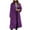 Purple, variant on Herrnalise Jackets For Women Casual And Fashionable Solid Color Long Suit Collar Woolen Coat For Women Shackets For Women 2024 fall Hot Pink,S