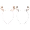 thumbnail image 1 of Shisuyan 2pcs Christmas Reindeer Antlers Hair Delicate Rhinestone Hair Accessory, 1 of 8