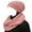 Pink, variant on Wrapables Winter Warm Chunky Cable Knit Infinity Scarf and Beanie Set, Hunter Green