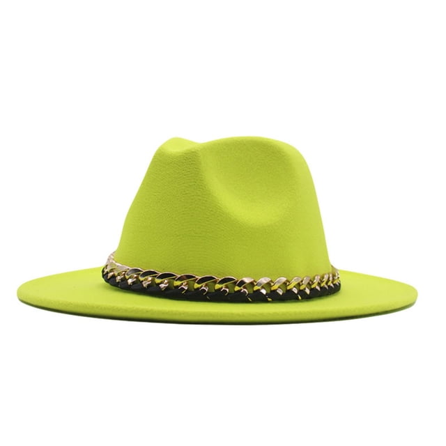 WEIYLL Chapeau de Soleil Femmes Fedora Fedoras Robe Grand Baseball Vert Pâle Couvre-Chef Casquettes