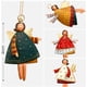 thumbnail image 4 of Adornos navideños de Papá Noel 2019, decoraciones para árboles, ángeles voladores de estaño bailando (12 por juego) Vhermosa WMZL-631-1, 4 of 4