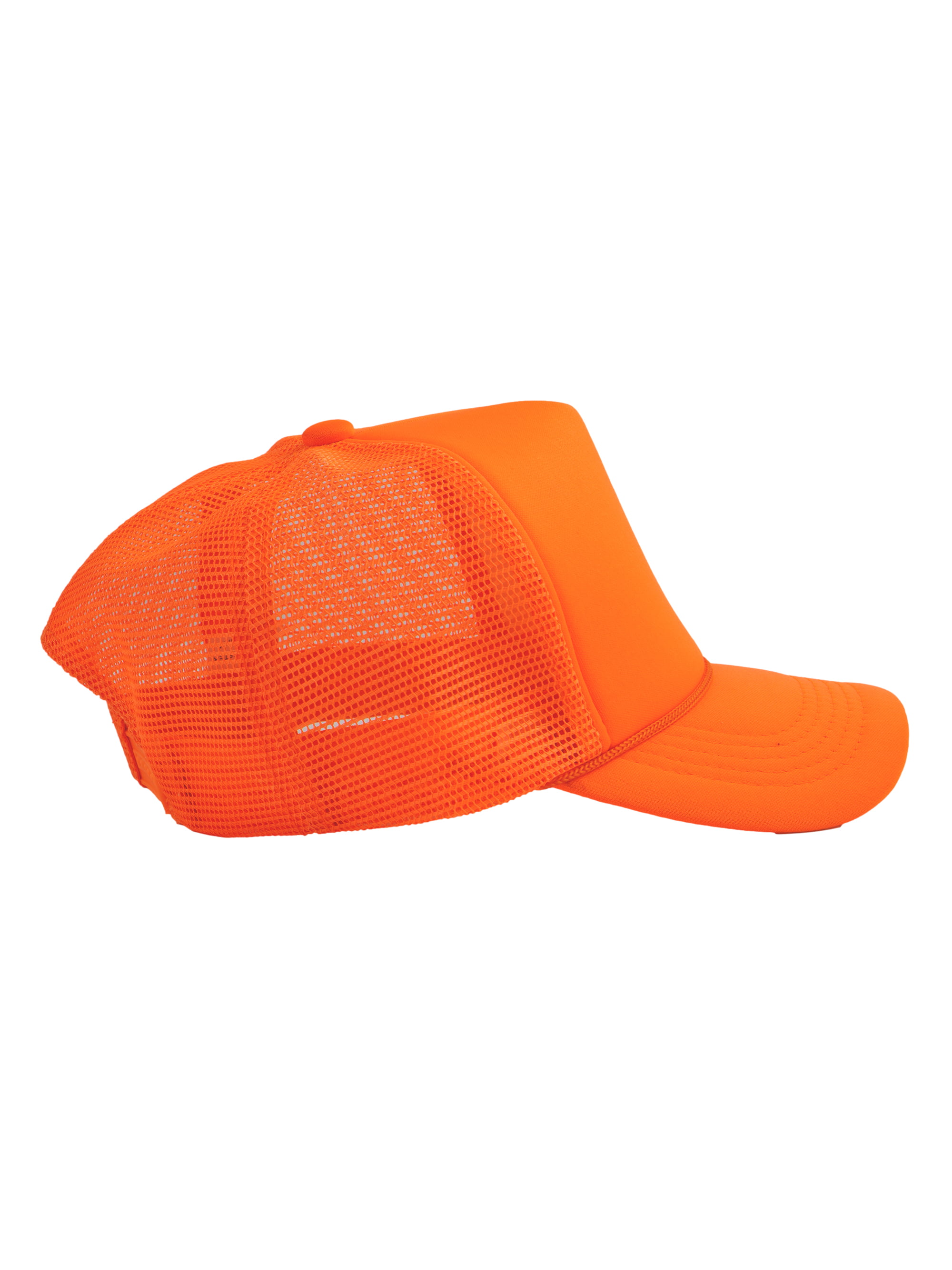 - Top Neon Foam Trucker Hat Hats Mesh Snapback Trucker Mens Headwear Orange Blank