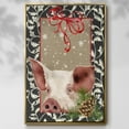thumbnail image 2 of County Christmas Farm II - Framed Gallery Wrapped Holiday Canvas - 27 x 41 - Gold Frame, 2 of 8