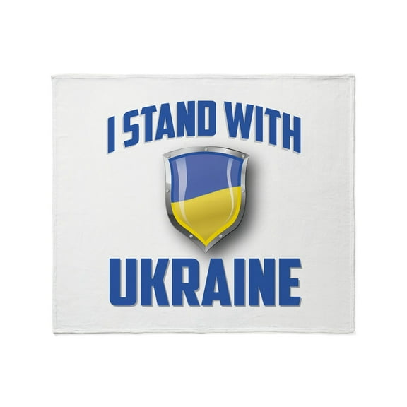 CafePress - I Stand With Ukraine 20 - Soft Fleece Throw Blanket, 50"x60" for All Ages