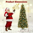 thumbnail image 6 of Resenkos Large Pre-Lit Artificial Christmas Tree with PVC and Pine Needles - Green, 6 of 8