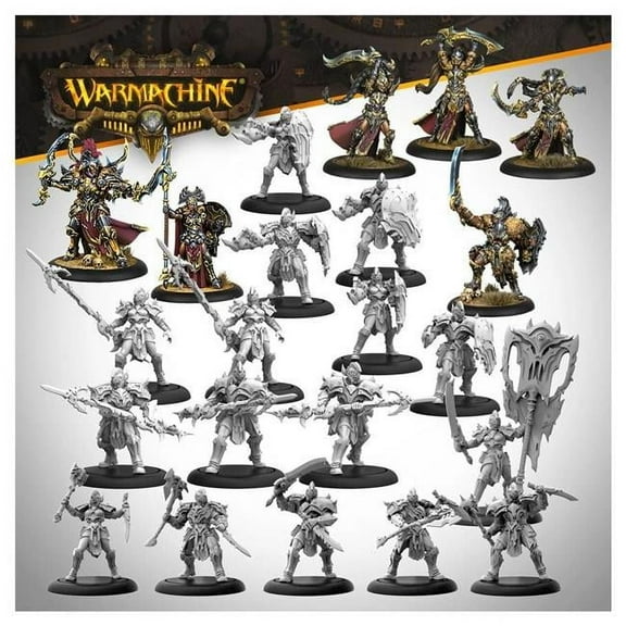 Steamforged Games Warmachine Miniatures Orgoth Sea Raiders Core Expansion Game with Warjack Character, Warcaster Sabbreth, and Strike Reavers Unit