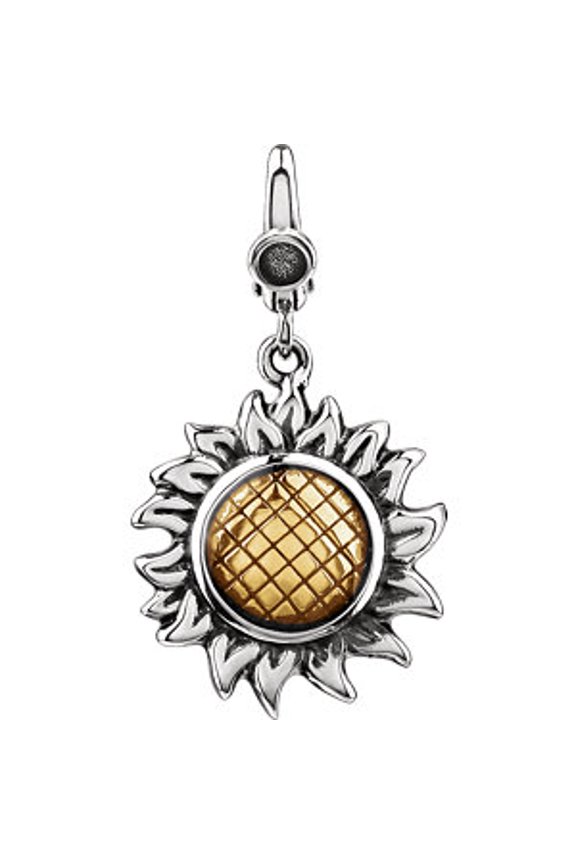 Enamel Sunflower Charm