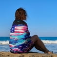 thumbnail image 3 of Independence Day Of The United States Flag Beach Towel, Microfiber Beach TowelsAbsorbent, Compact, Beach Blanket, Lightweight Towel for The Swimming, 3 of 7