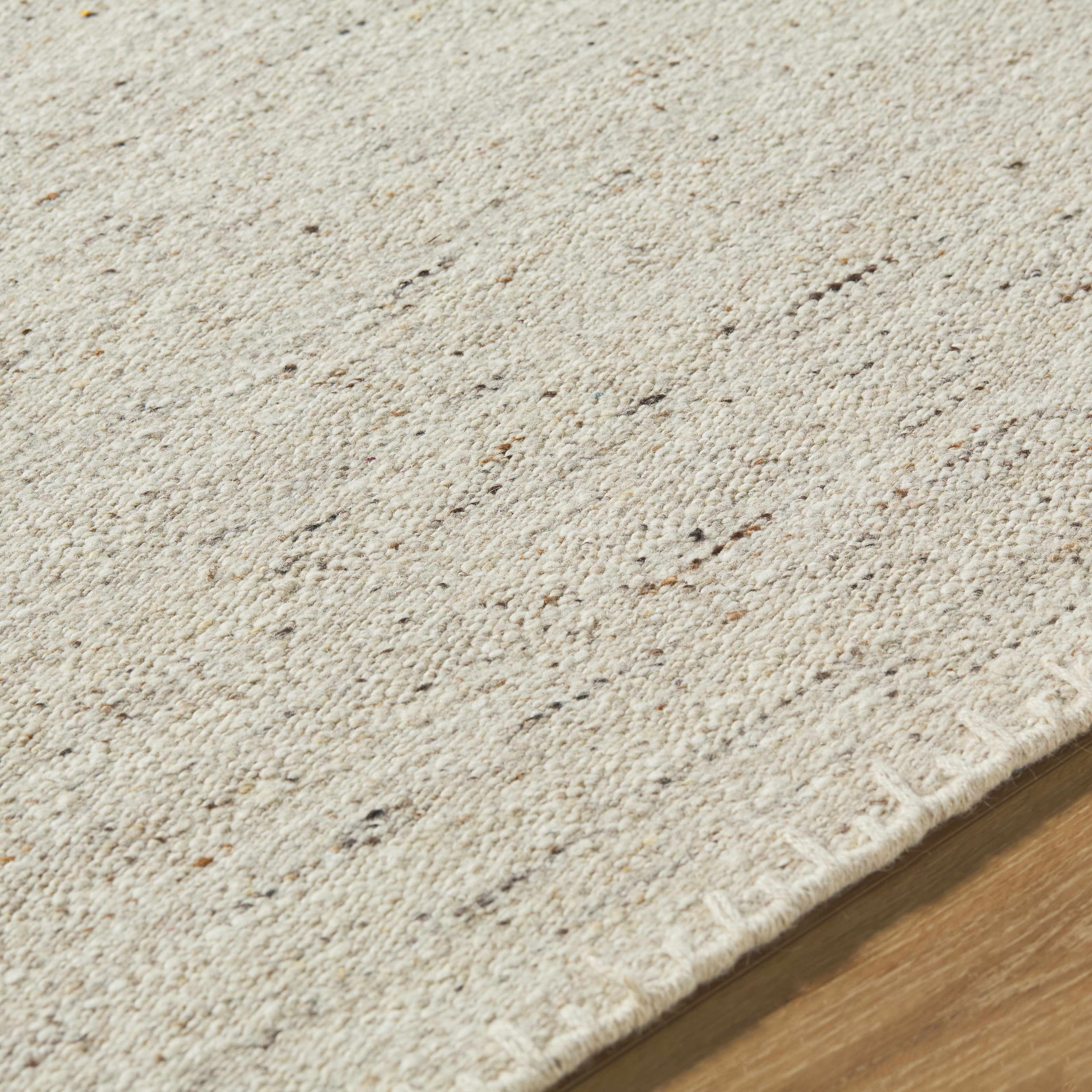 Hauteloom Ayumu Wool Living Room, Bedroom Area Rug - Bohemian, Transitional - Ivory, Sandstone, Taupe - 9' x 12'