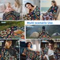 thumbnail image 5 of Vintage Flower Cooling Blanket,Lightweight Breathable Summer Throw Blanket with Double Sided Cold Effect,Boho Abstract Colorful Ethnic Floral Picnic Blankets Bed Sheet for Hot Sleepers 40"x60", 5 of 8