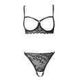 thumbnail image 5 of Gibobby Conjuntos de bragas de encaje Ropa Dormir Mujer Sexy Accesorios erotico Ropa Sexi para Mujer lencería de Princesa Brasier y calzon Mujer Tanga Sexy Mujer(Negro, G), 5 of 5
