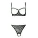 thumbnail image 5 of Gibobby Conjuntos de bragas de encaje Ropa Dormir Mujer Sexy Accesorios erotico Ropa Sexi para Mujer lencería de Princesa Brasier y calzon Mujer Tanga Sexy Mujer(Negro, G), 5 of 5