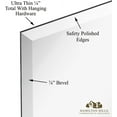 thumbnail image 4 of Hamilton Hills Large Frameless Mirror- 16x24 inch Premium Rectangle Beveled Mirror - Perfect for Wall Decor, Bathroom Vanity and Bedroom - Ultra Thin, Lightweight and Polished Bevel Edges - Silver, 4 of 7