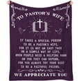 thumbnail image 6 of Pastor Wife Appreciation Gifts for Pastor''s Wife Throw Blanket to Pastors Wife Gift for Women Christmas Christian Birthday Gift for Preacher‘s Wife Blanket 50x60inches, 6 of 6