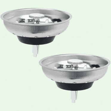 Kitchen Sink Strainer Stainless Steel, Wide Rim, 3.5 Inch Diameter, Pack of 1