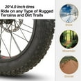 Hiland Kids Fat Tire Bike, Shimano 7-Speed, Dual-Disc Brakes, 20 inch Kids Trail Mountain Bike for Boys Girls, Blue