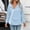 #0213-Light Blue, variant on Women's Hooded Hiking Jacket Waterproof Windbreaker Zipper Outdoor Coat with Pockets Loose Fit for Travel Daily Commute