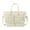 Off white, variant on Fitness Bag Travel Bag with Shoe Compartment Overnight Bag Gym Bag Weekends Bag Sport Bag Quilted Shoulder Bag for Trip