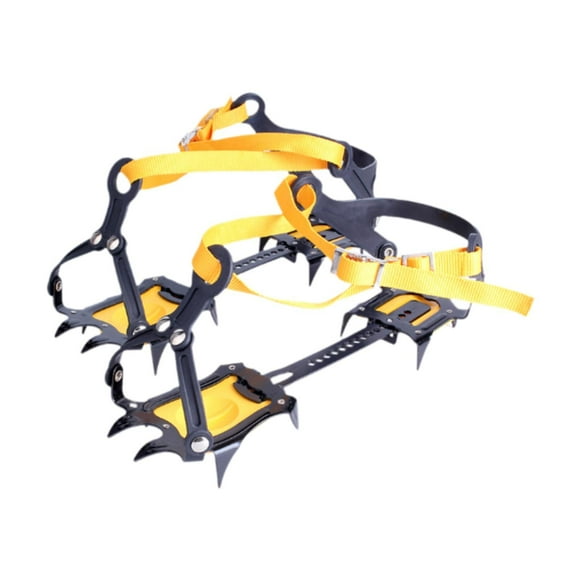 10 Crampones de hielo de dientes de nieve Nevilip Nonslip versátiles tacos de montañismo ajustable para subir actividades al aire libre