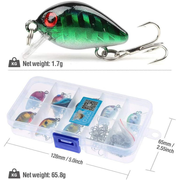 Donql Fishing Lure Set Minnow Baits Kit Wobbler Crankbaits with Hooks Hard  Popper Lures for Saltwater Freshwater Trout Bass Salmon Fishing