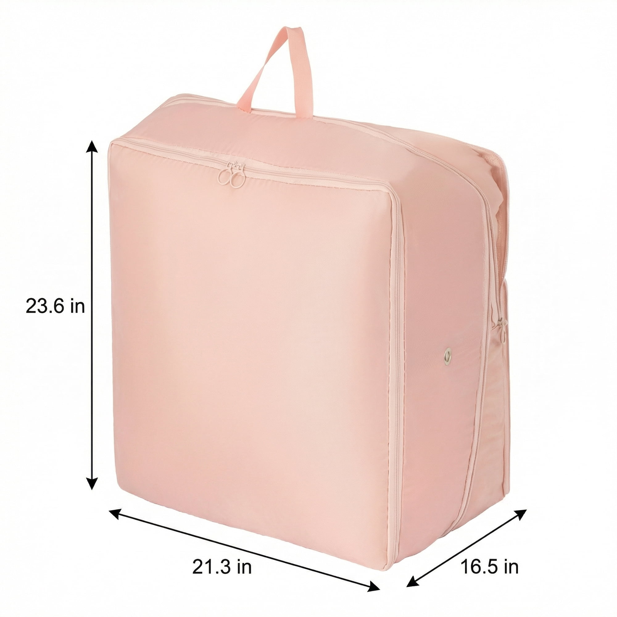 Unique Bargains Foldable Storage Bags Ideal for Organizing Bedroom Pink 21.3"x16.5"x23.6"