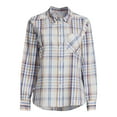 thumbnail image 3 of Time and Tru Women's Button Down Flannel Shirt with Long Sleeves, Sizes XS-3XL, 3 of 5