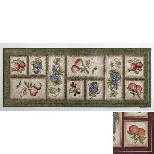 Fresh Fruit Rug CollectionRunnerBurgundy