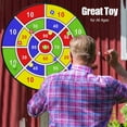 thumbnail image 6 of CJUAN 29" Large Dart Board for Kids, Kids Dart Board with 12 Sticky Balls, Boys Toys, Indoor/ Sport Outdoor Fun Party Play Game Toys, Birthday Gifts for 3 4 5 6 7 8 9 10 11 12 Year Old Boys Girls, 6 of 6