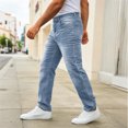 thumbnail image 4 of QQZ Straight Leg Jeans Men, Ripped Distressed Slim Denim Pants for Street Walk, Daily Shopping and Casual Outdoor Activities, 4 of 4