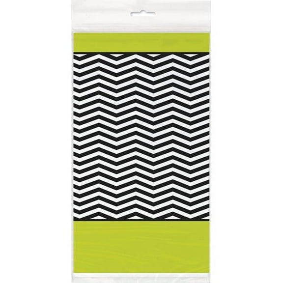 Zig Zag Birthday Plastic Table Cover (1ct)