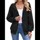 thumbnail image 3 of Sudadera con Capucha y Cremallera para Mujer, de Larga, para Otoño, con Capucha Extragrande, Chaquetas Informales de Moda Negro XL, 3 of 9