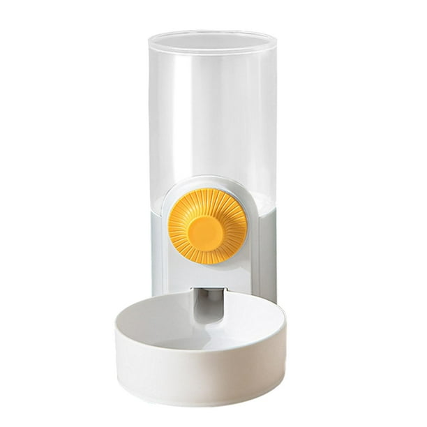 Dispensador de agua automático colgante, bebedero para mascotas con llenado automático, bebedero para perros Blanco