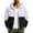 White, variant on Mens Color Block UPF 50 Jackets Lightweight Full Zip Breathable Quick Dry Coats Packable Drawstring Summer Outdoor Hiking Fishing Tops