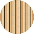 thumbnail image 1 of Ahgly Company Indoor Round Patterned Cardboard Brown Gold Area Rugs, 4' Round, 1 of 6