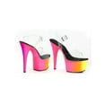 thumbnail image 2 of Womens Ellie Shoes E-709-Rainbow 7 Inch With Rainbow Design. 6 / Clear, 2 of 2