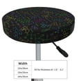 thumbnail image 4 of Kdxio Chemistry Formulas Print Elastic Bar Stool Cover Personalized Washable Stool Cover for Barbershop Home Bar Kitchen-14 inch, 4 of 7