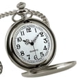 thumbnail image 2 of D-GROEE Classic Smooth Vintage Pocket Watch, Men Watch with Chain Christmas Graduation Birthday Gifts Fathers Day, 2 of 6