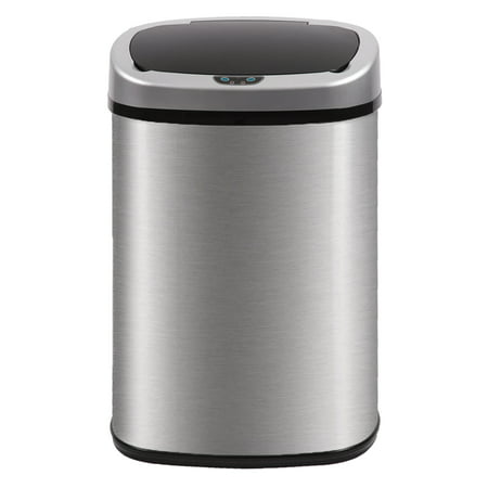 BestMassage Stainless Steel 13 Gal Kitchen Trash Can with Touch Free Automatic