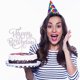 thumbnail image 4 of Topper para pastel Crseniny con brillo plateado Feliz Cumpleaños, 4 of 4