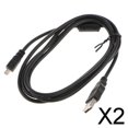 thumbnail image 1 of Cable de carga USB perfke 2X 1,5 m 8 pines para cámara SLR digital 2 piezas, 1 of 8