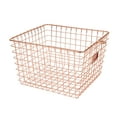 thumbnail image 2 of Spectrum Diversified Steel Wire Storage Basket Organizer for Closets, Pantry, Kitchen, Garage, Bathroom and More, Medium, Copper, 2 of 12