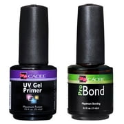 Acrylic Nails Natural Nail Prep, Acid Free Primer & Dehydrate Bond, Superior Protein Bonding 0.5 oz Each by Cacee, For Gel Polish & Acrylic