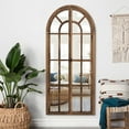 thumbnail image 4 of 71"x32" Modern Arched Foldable Window Mirror Full Length Mirror Floor Mirror,Browen, 4 of 7