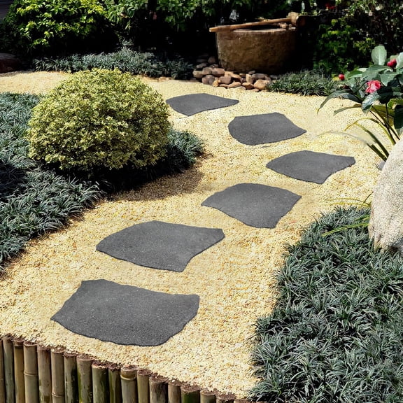 3 Pack Rubber Stepping Stones Outdoor Garden Rubber Pavers Pathway Walkway Paving Stones$$Garden & Patio