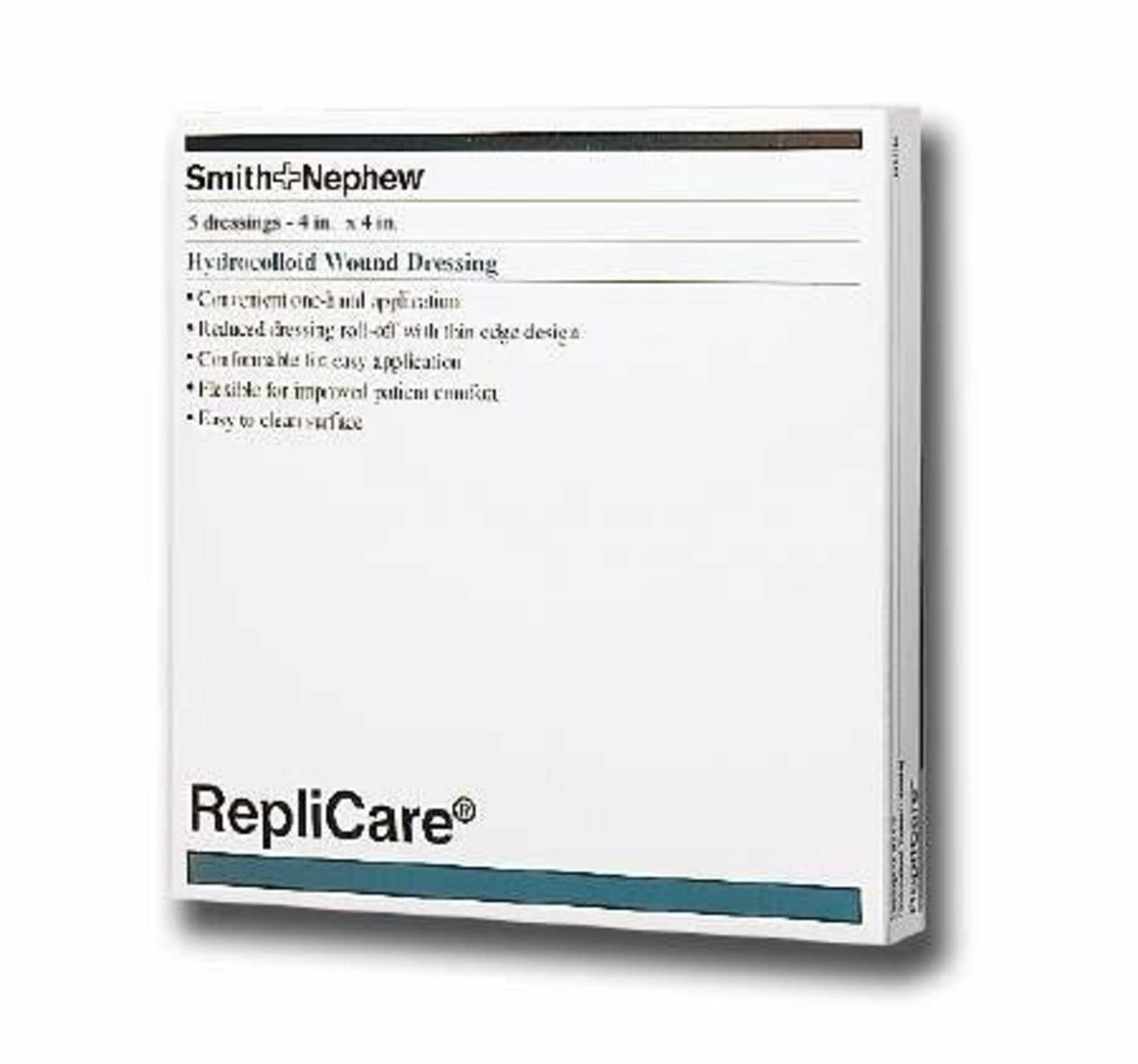 Smith & Nephew Replicare Hydrocolloid Wound Dressing 4" x 4", 5 Count