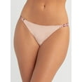 thumbnail image 4 of Jessica Simpson Women's Embroidery Tanga, 2-Pack, Size S-XXXL, 4 of 13